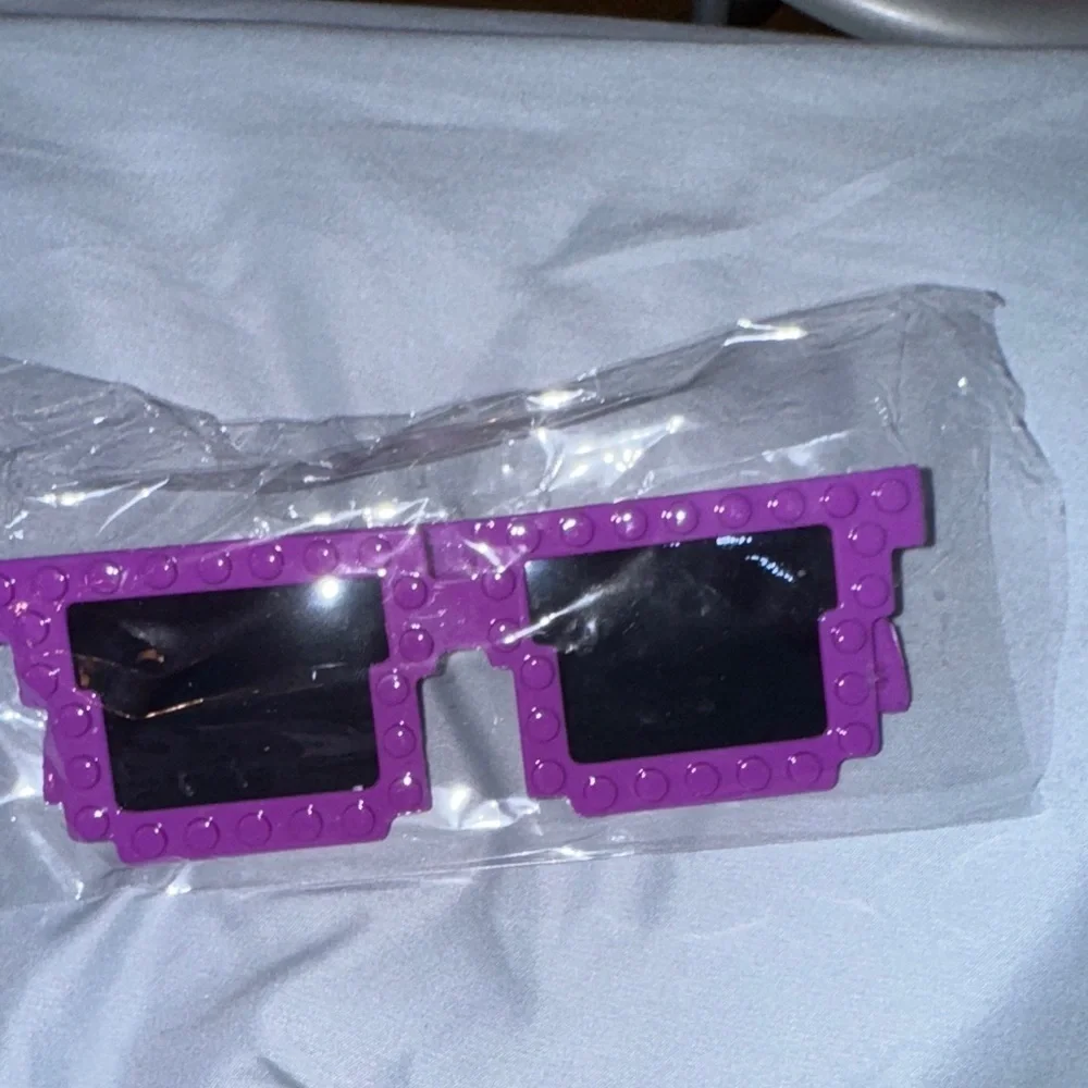 Purple building Block Sunglasses Lego creative costume theme art fun cute theme
